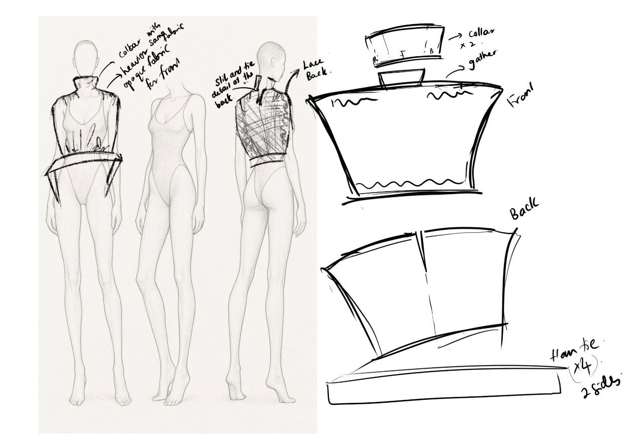 High Collar Neck Top