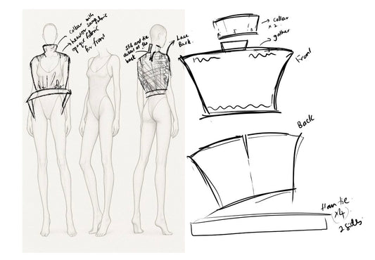 High Collar Neck Top
